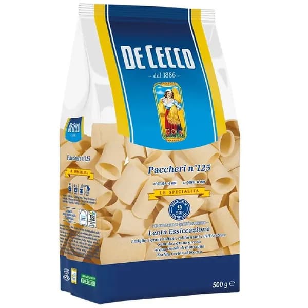 Макаронные изделия DE CECCO №125 Paccheri (Паккери) 500г