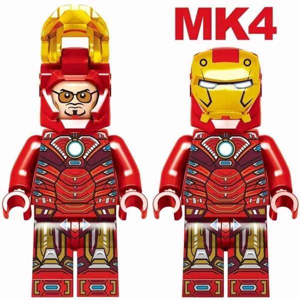 Минифигурка "Марвел Железный Человек Марк 4" совместим с конструкторами лего (MK4)