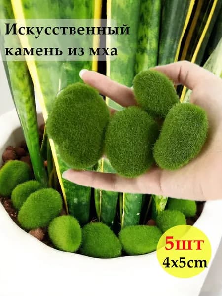 Стабилизированный мох Мох 5 шт зеленый