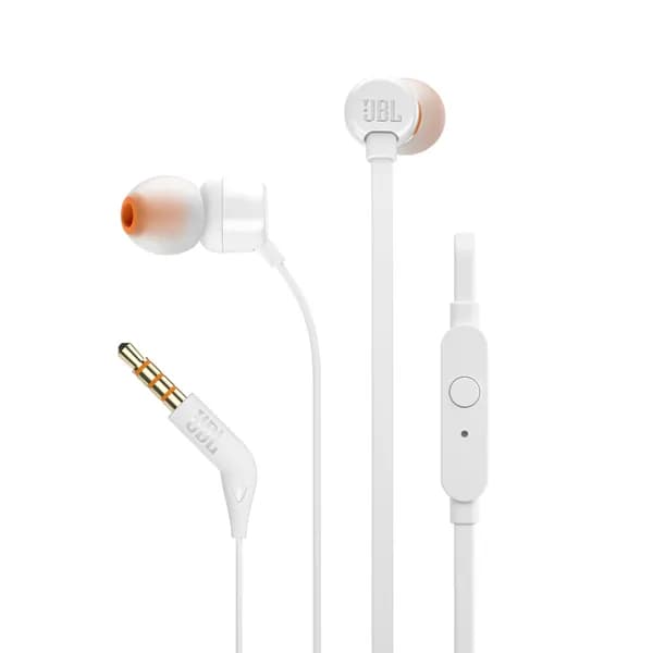 Наушники проводные с микрофоном JBL Tune 110, 3.5 мм, белый