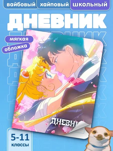 Школьный дневник с мягкой обложкой Сейлор Мун