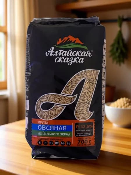 Крупа овсяная из цельного зерна "Алтайская сказка"