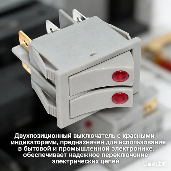 Переключатель для обогревателя, двойной с индикатором, ключ-выключатель, замена масляного обогревателя