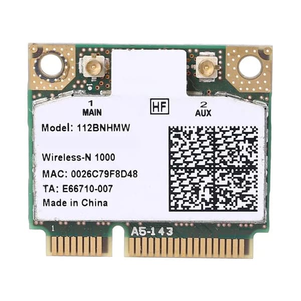 Компьютерные принадлежности,Для беспроводной карты Centrino Wireless-N 1000 Wifi Link 1000 112BNHMW 300 Мбит/с Pci-e