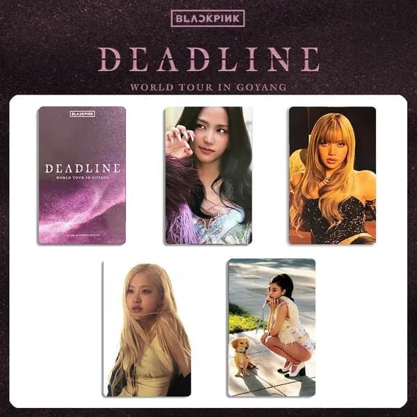 Карточки BLACKPINK BP LISA ROSE JENNIE JISSO Коллекционная карточка DEADLINE GOYANG альбом карты 54 * 86 мм 4 шт