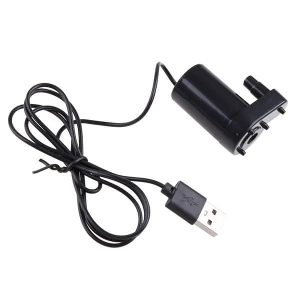 (1шт) Бесшумный вертикальный погружной насос micro USB 5 В-черный
