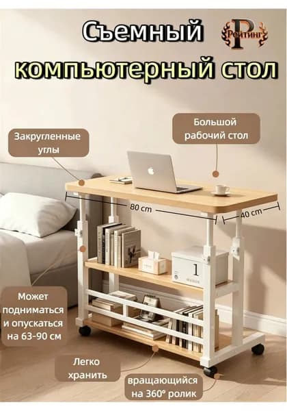 Рейтинг Столик для ноутбука, 40х80х93 см