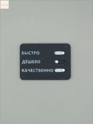 Интерактивная карточка "Быстро-Дёшево-Качественно"