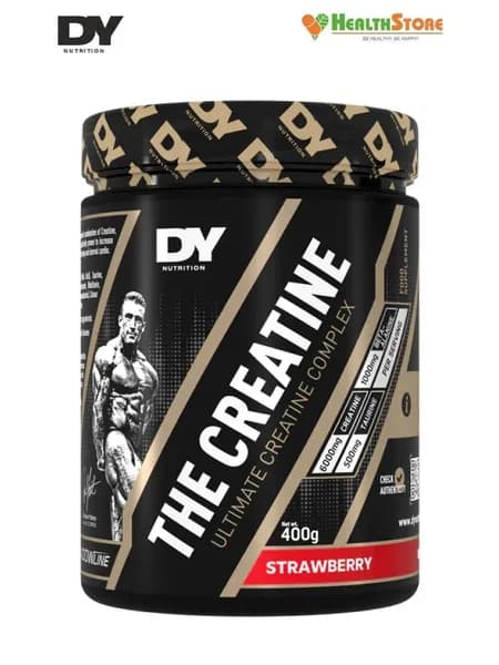 Dorian Yates DY Nutrition The Creatine 400г (клубника) креатин моногидрат порошок, бета аланин, таурин и витамины группы В