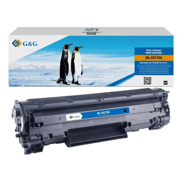 GG-CE278A G&G Тонер-картридж для НР LaserJet P1560/1566/1606 M1536 Canon LBP-6200