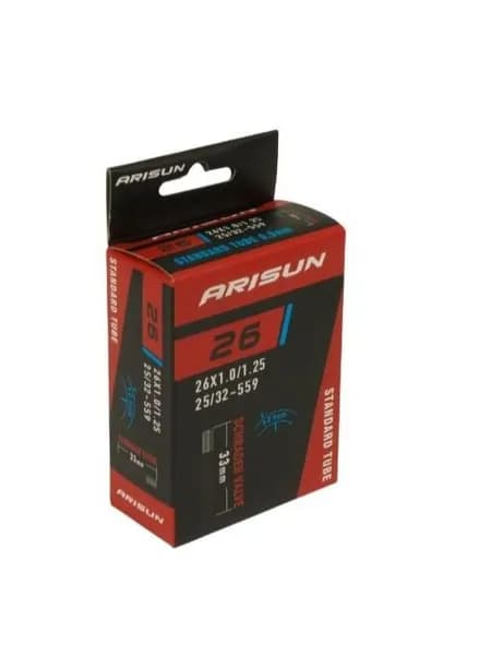 Камера ARISUN 26x1.0/1.25 (25/32-559) AV 33мм, 0.9мм, бутил