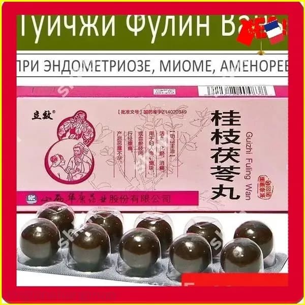 Гуйчжи Фулин Вань, популярное средство при миоме, аменорее и эндометриозе tinglanshangmao