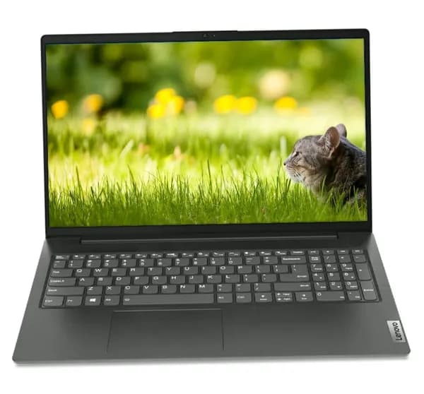 Lenovo Ноутбук 15", Intel Celeron N4500, RAM 4 ГБ, SSD 256 ГБ, Intel UHD Graphics, Windows Pro, шоколадный, Русская раскладка