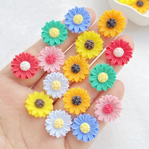 20pcs смола / маргаритка DIY Ювелирные украшения аксессуары