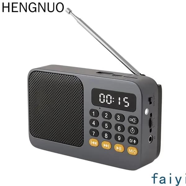 Z9Мини FM-Радио С Функцией Bluetooth И MP3-Плеером, Серого Цвета, Компактное, Переносное, Восстанавливаемое В Аварийных Ситуациях.