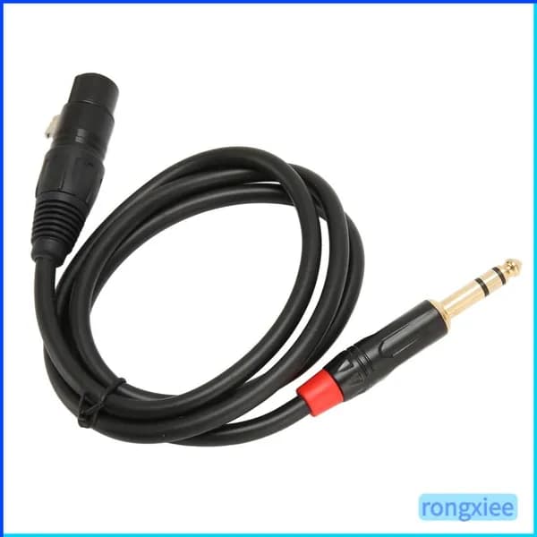 Кабель XLR Female to TRS 1м, высококачественный, для звукозаписи и живых выступлений