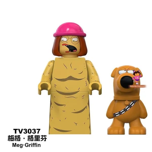 Конструктор (Гриффины) (Family Guy) с фигурками Гленна Куагмира, Криса Гриффина и других персонажей, (человечки), развивающий набор для детей и взрослых