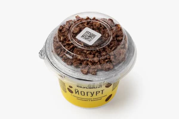 Йогурт с глазированными кукурузными хлопьями в шоколаде 6%, 190 г