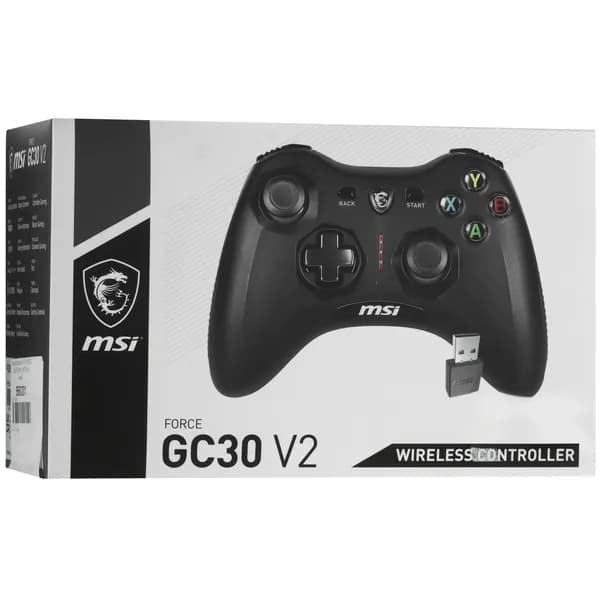 MSI Геймпад MSI Force GC30 V2 черный, Радио, черный