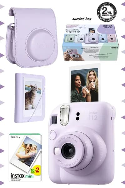 Комплект Instax mini 12 + 20 картриджей + фоторамка..