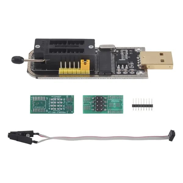 (Y Q O K) CH341A 24 25 Series EEPROM Вспышка BIOS USB-программатор + SOIC8 SOP8 Тестовый зажим совместим с 93CXX / 25CXX 24CXX