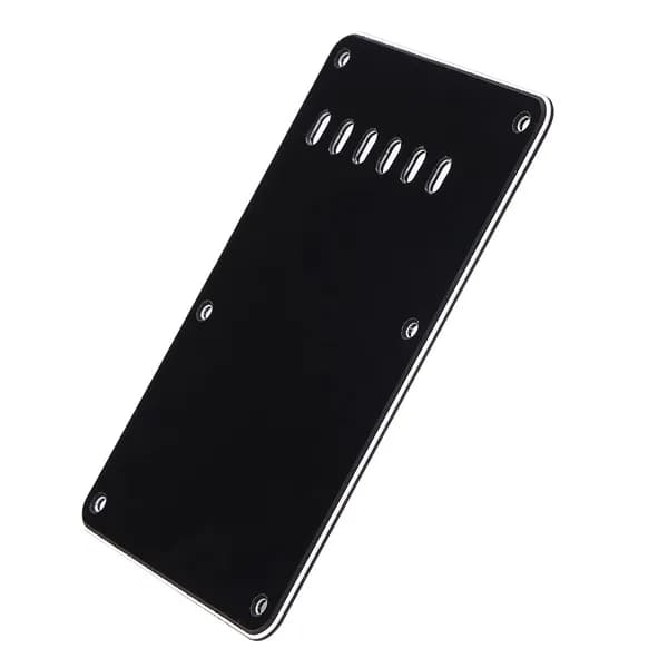 Задняя крышка для электрогитары Fender ST SQ, черная, из ПВХ, 6 отверстий