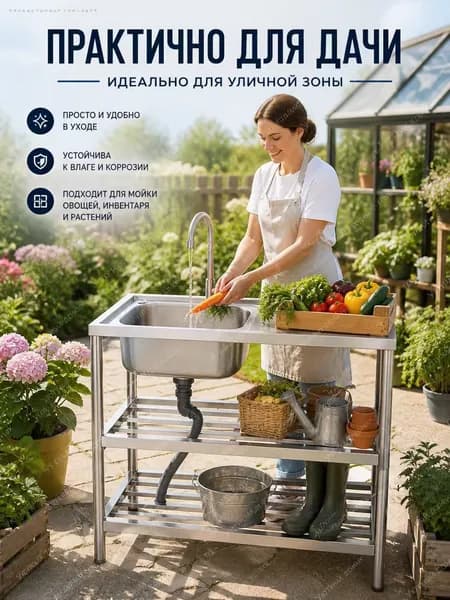 Садовая кухня,100х45х80см