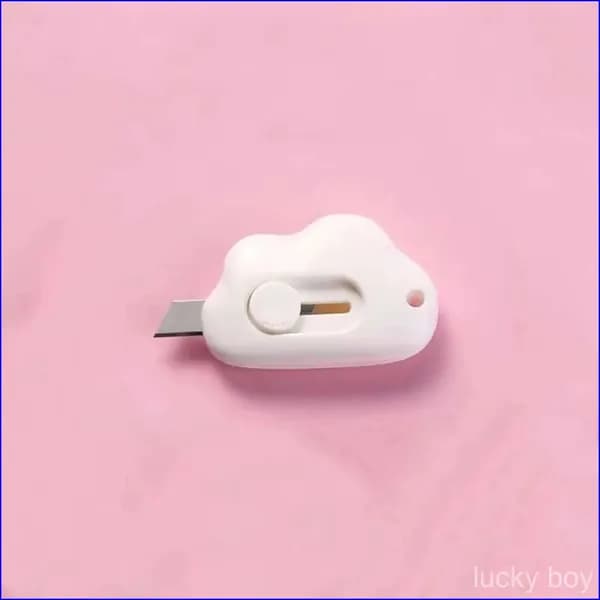 1 шт. Mini Pocket Cloud Art многофункциональный нож для резки бумаги, упаковки, сменным лезвием, канцелярский инструмент.