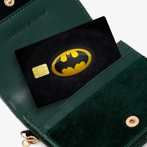 Batman Бэтмен Персонаж Наклейка на банковскую карту, прозрачная защитная долговечная