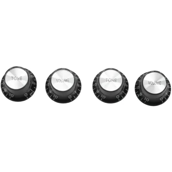 Гитарные ручки 2 громкости и 2 тона, серебряный колокольчик Top Hat