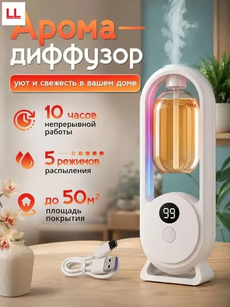 Аромадиффузор ультразвуковой 香气扩散器_bab9abb8-889b-49b8-99b8-a8bbb9abba9a, слоновая кость