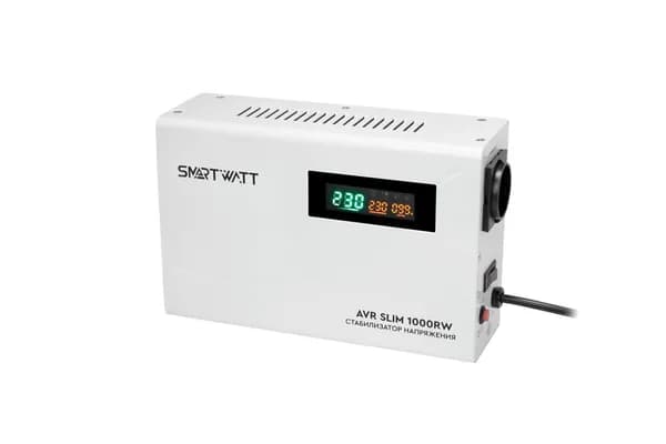 Стабилизатор напряжения SMARTWATT настенный, мощность 1 кВА, релейный