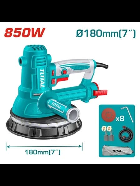 Шлифмашина для стен и потолков 850w 180мм TDWS10508