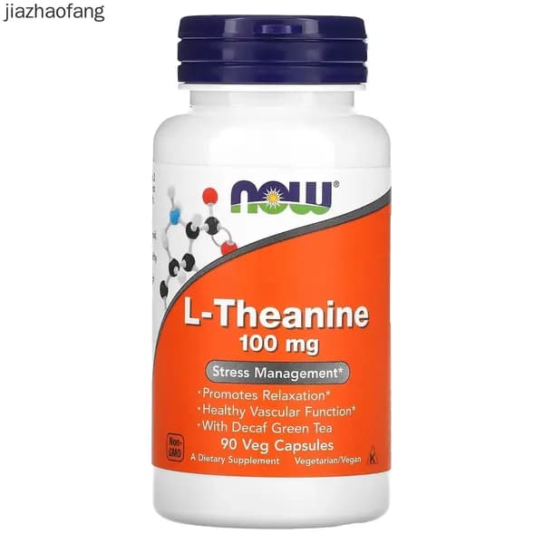 Теанин NOW Foods L-Theanine 100 мг 90 растительных капсул