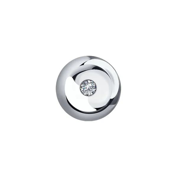 Подвеска из белого золота DIAMANT-ONLINE с бриллиантом 585 пробы