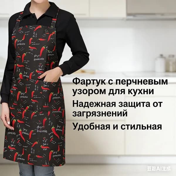 Фартук кухонный , Красный перец