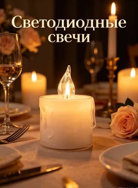 Светодиодные свечи, свадебные подарки, романтическая атмосфера на день рождения