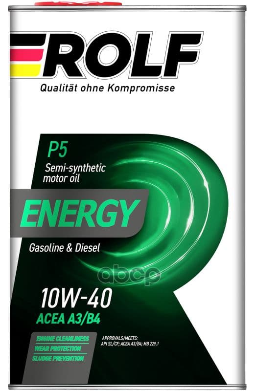 ROLF 10W-40 Масло моторное, Полусинтетическое, 1 л