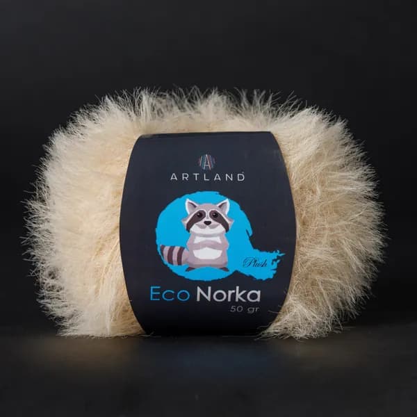 Пряжа для вязания Eco Norka Artland 1 моток (340 м, 50 гр), цвет 09 Бежевый