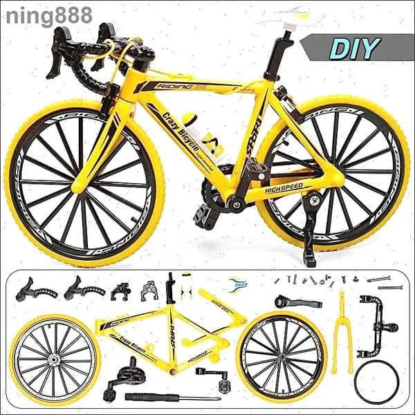 Модель велосипеда 1:8, реалистичная, с подвижными частями, для сборки DIY