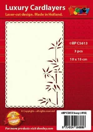 Подложка для открытки A6 "bamboo" (10.5 х 14.85 см.) / Doodey, артикул BPC5613