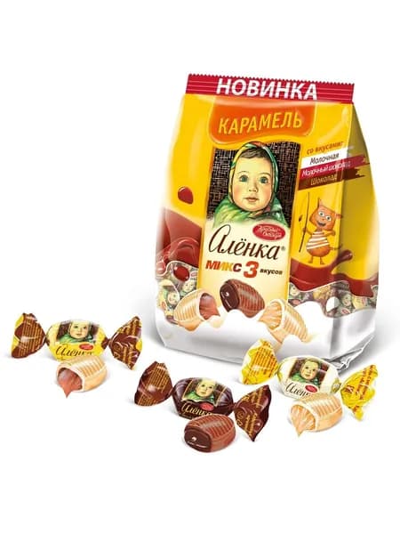 Карамель Аленка микс вкусов, Красный Октябрь, 180г х2шт