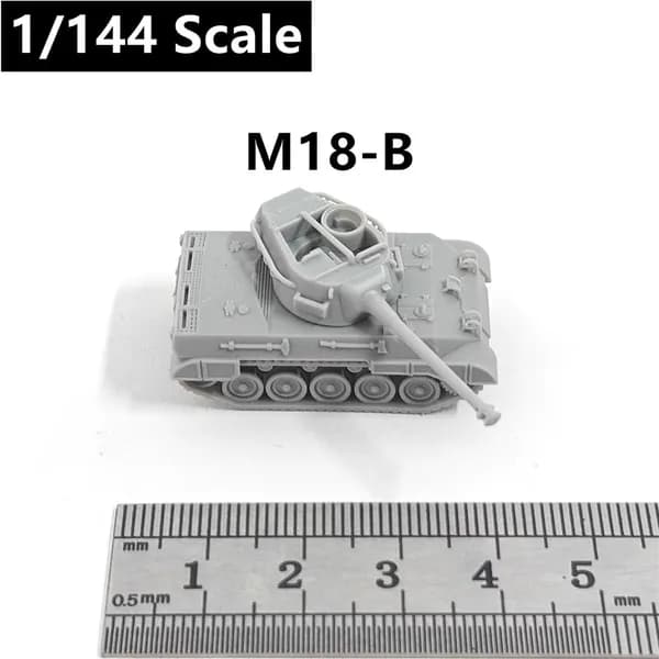Миниатюрная модель танка в масштабе 1:144, напечатанная на 3D-принтере, из смолы, основные боевые танки армии США Второй мировой войны M4A1/M3/M26/M4A3/M1128