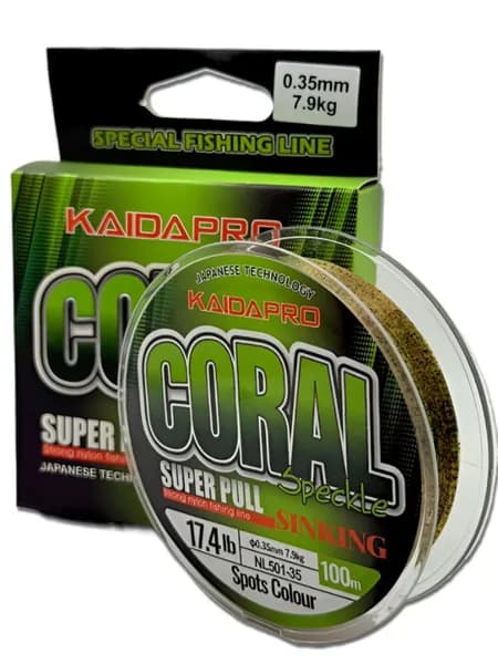KAIDAPRO CORAL монофильная тонущая леска хамелеон для рыбалки 100м 0.35мм 7.9кг
