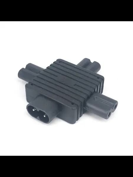 Угловой адаптер IEC 320 C7 на C8, Цвет C8-3XC7