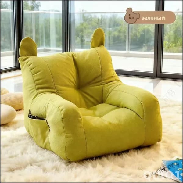 Прямой диван 35х35х35 см,зеленый