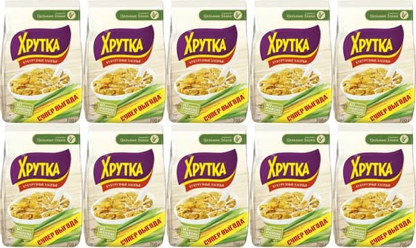 Хлопья Хрутка кукурузные обогащенные кальцием, комплект: 10 упаковок по 700 г