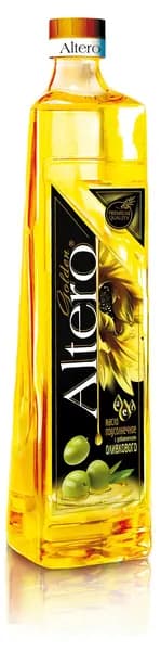 Altero Golden Подсолнечное масло с добавлением оливковым маслом, 810 мл