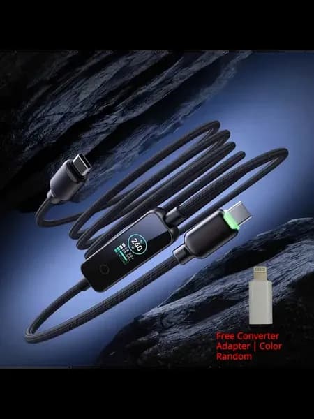 Кабель USB-C Для Зарядки 240 Вт, Высокоскоростной, С Цифровы