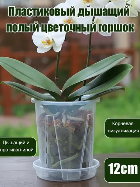 Вазон, цвет прозрачный